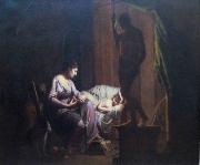 Joseph wright of derby Penelope Unravelling Her Web Spain oil painting artist